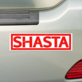 Shasta Stamp Bumpersticker (Op auto)