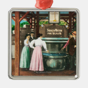 Shasta Water Drink fontain Scene Metalen Ornament