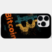 Shattered Bitcoin Logo Crypto Blockchain Design Case-Mate iPhone Case (Achterkant (horizontaal))