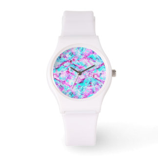 Shattered Blossom Een kleurrijk lichtontwerp Horloge