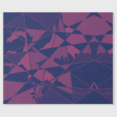 Shattered Blue Red  Cadeaupapier (Vlak)