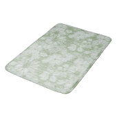 Shattered Daisy Textured Pattern in Lime Green Badmat (Gekanteld)