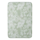 Shattered Daisy Textured Pattern in Lime Green Badmat (Voorkant Verticaal)