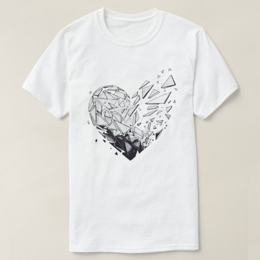 Shattered Heart T-shirt (Design voorkant)