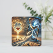 Shattered Hourglass: Een boodschap van geloof Feestdagenkaart (Staand voorkant)