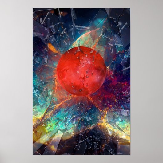 Shattered Moon-Poster Poster (Voorkant)