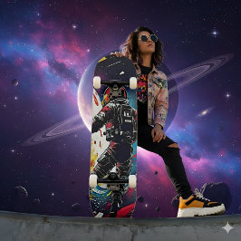 Shattered Reality - Artistiek Astronaut Skateboard