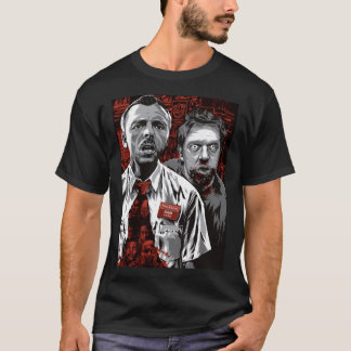 Shaun Ofhe Dode vriend retro T-shirt