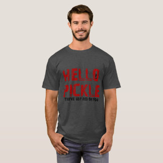 Shaun van de dood die je hebt rood op je T-shirt
