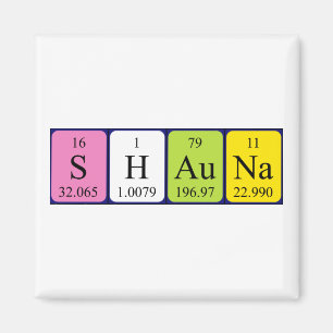 Shauna periodieke table name magnet magneet