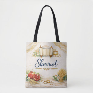 Shavuot Cadeau, Feest van Weken, Joodse Feestdag Draagtas