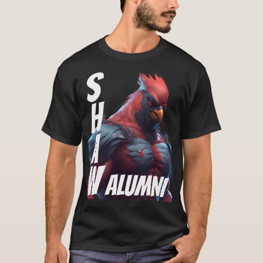 SHAW ALUMNI T-Shirt Text op Back Design 3 (Voorkant)