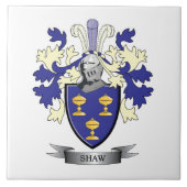 Shaw Family Crest Coat of Arms Tegeltje (Voorkant)