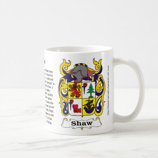 Shaw Family Crest Mok (Rechts)