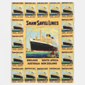 Shaw Savill Line Fleece Deken (Voorkant)