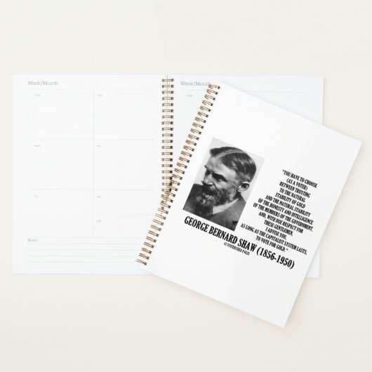 Shaw Stabiliteit Goud Eerlijkheid Leden Overheid Q Planner (Display)