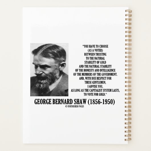 Shaw Stabiliteit Goud Eerlijkheid Leden Overheid Q Planner (Achterkant)