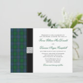 Shaw Tartan Celtic Faire-part de mariage (Debout devant)