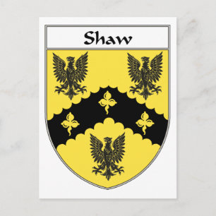Shaw Wapen/Familie Crest Briefkaart