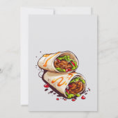 Shawarma Arabisch eten Grappig شاورما ي ا م ع ل م Kaart (Achterkant)