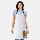 Shawarma Cat Chef Sticker Schort (Gedragen)