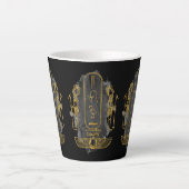 Shawn jouw naam in het oude Egyptische hiërogliefj Latte Mok (Voorkant)