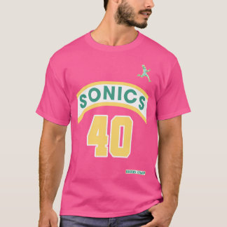 Shawn Kemp Retro Supersonics Jersey 90S Style Fan T-shirt
