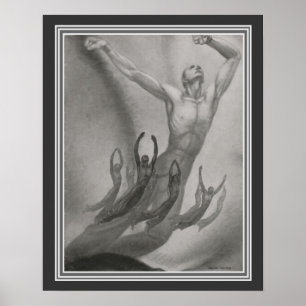 Shawn Men Dancers Art Déco par Major Felten