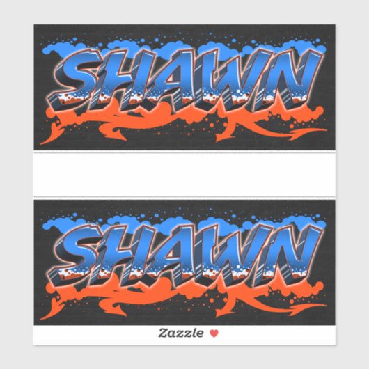 Shawn Vorname Name Graffiti Aufkleber Sticker (Vel)