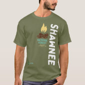 Shawnee National Forest Vertical Illinois T-shirt (Voorkant)