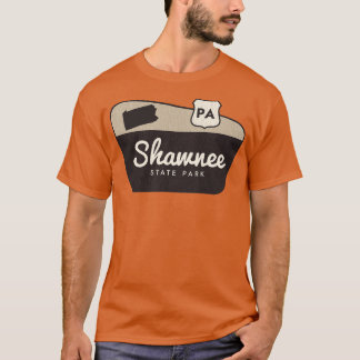 Shawnee State Park Pennsylvania Welkomstbord T-shirt