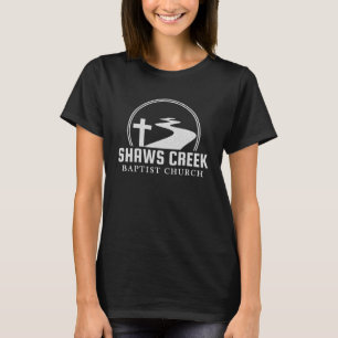 Shaws Creek Wit Groot Log Donkere Vrouwen T-shirt