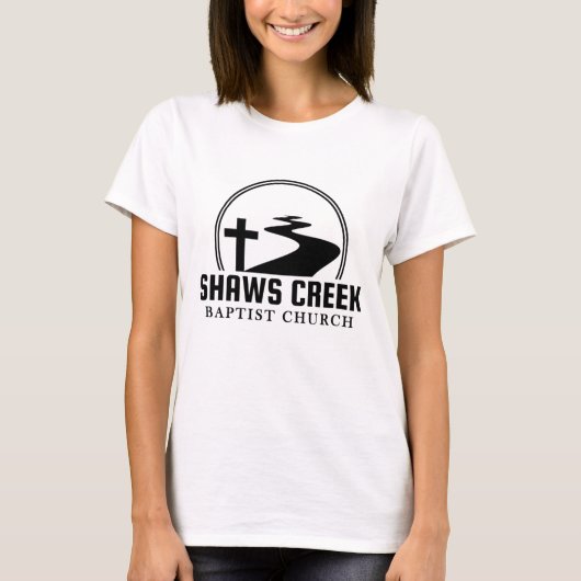 Shaw's Creek Zwarte Logo Shirt Dames (Voorkant)