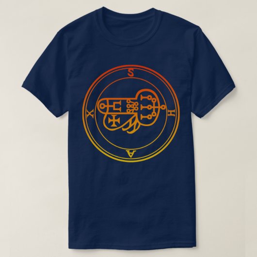 Shax Sigil steekt geld uit het Sinaasappel van Kin T-shirt (Design voorkant)