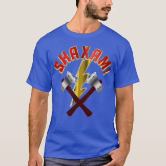 SHAXAM Double Throwing Ax en Lightning Bolt Clas T-shirt