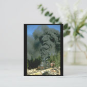 Shay No. 12 blackens the sky on_Steam Trains Briefkaart (Staand voorkant)