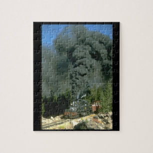 Shay No. 12 blackens the sky on_Steam Trains Legpuzzel