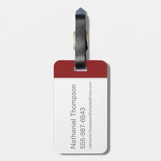 SHAZAM! | Abilities Golden Typography Graphic Bagagelabel (Achterkant verticaal)