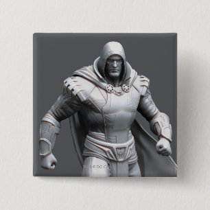 Shazam Alternate Vierkante Button 5,1 Cm