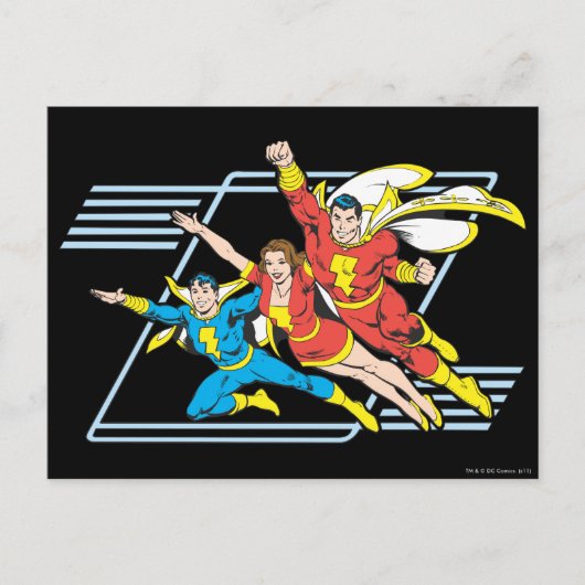 SHAZAM Family Briefkaart (Voorkant)