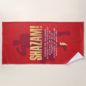 SHAZAM! Furie van de Goden | Flexibel silhouette Strandlaken (Voorkant)