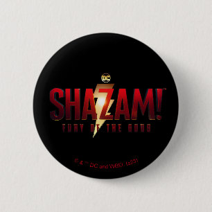 SHAZAM! Furie van de Goden Furie van de Gods-Log Ronde Button 5,7 Cm