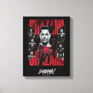 SHAZAM! Furie van de Goden   Groep SHAZAMily Canvas Afdruk