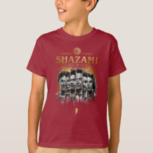 SHAZAM! Furie van de Goden Karakter-fotobalken T-shirt