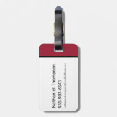 SHAZAM! Furie van de Goden | Lightning Bolt Badge Bagagelabel (Achterkant verticaal)