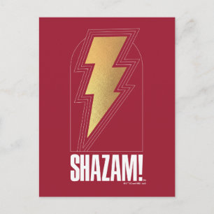 SHAZAM! Furie van de Goden   Lightning Bolt Badge Briefkaart