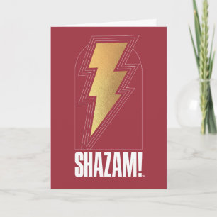SHAZAM! Furie van de Goden   Lightning Bolt Badge Kaart
