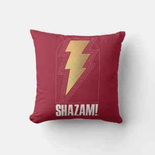 SHAZAM! Furie van de Goden   Lightning Bolt Badge Kussen