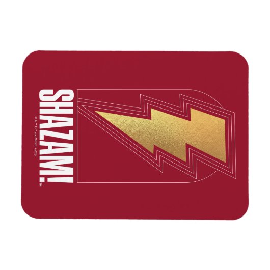 SHAZAM! Furie van de Goden | Lightning Bolt Badge Magneet (Horizontaal)