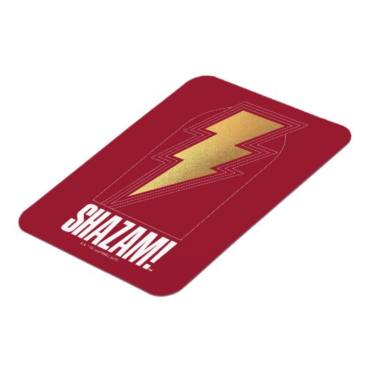 SHAZAM! Furie van de Goden | Lightning Bolt Badge Magneet (Linkerzijde)